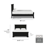 Lit double queen Homestyles Bedford noir
