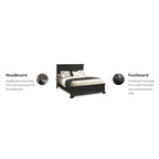 Lit double queen Homestyles Bedford noir