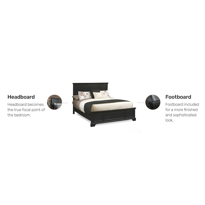 Lit double queen Homestyles Bedford noir