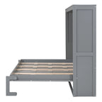 Lit escamotable mural pleine grandeur, Gris