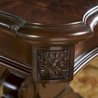 Ensemble de salle à manger traditionnel en bois finition noyer avec table et chaises