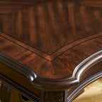 Ensemble de salle à manger traditionnel en bois finition noyer avec table et chaises