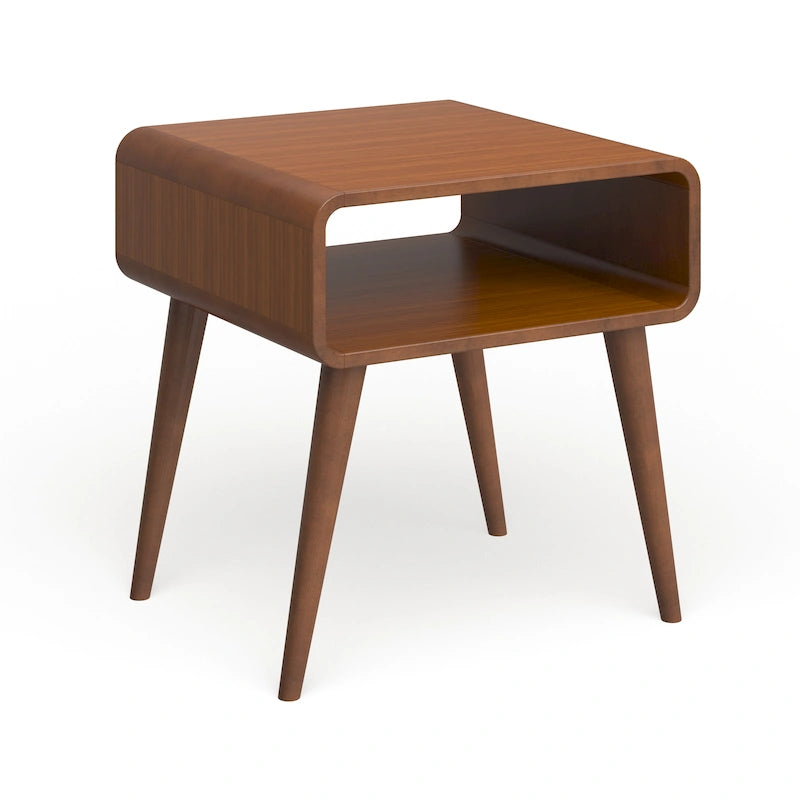 Table d'appoint Alborg – Fini noyer foncé
