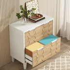 Meuble de classement latéral à 2 tiroirs pour format A4/Lettre/Légal, meuble de rangement de bureau blanc et gris, support d'imprimante