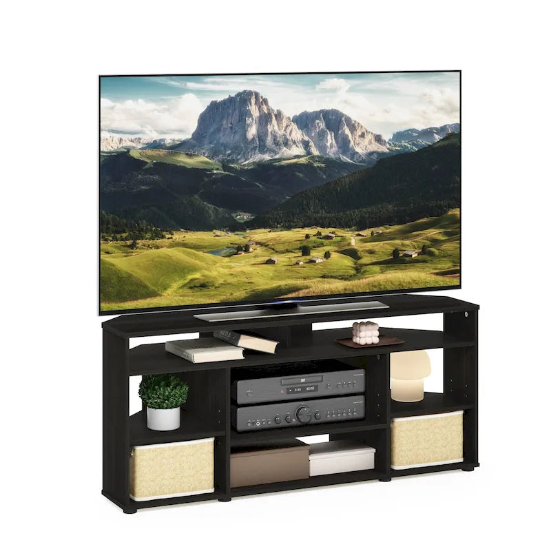 Meuble TV d'angle Espresso pour téléviseurs jusqu'à 55 pouces