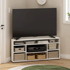 Meuble TV d'angle Espresso pour téléviseurs jusqu'à 55 pouces