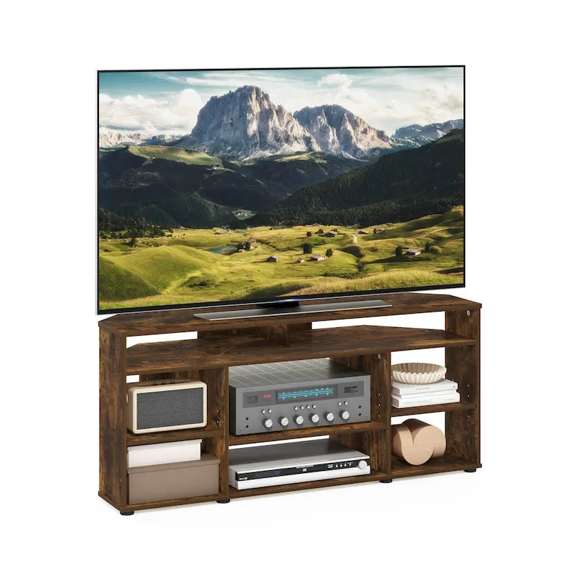 Meuble TV d'angle Espresso pour téléviseurs jusqu'à 55 pouces