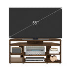Meuble TV d'angle Espresso pour téléviseurs jusqu'à 55 pouces