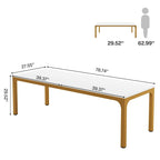 Bureau d'ordinateur double extra-long de 200 cm pour 2 personnes, pour bureau à domicile