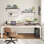 Bureau d'ordinateur double extra-long de 200 cm pour 2 personnes, pour bureau à domicile