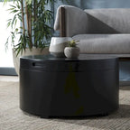 Table basse ronde avec plateau de rangement Safavieh Ioana – 23 L x 23 P x 13 H – 23Lx23Px13H