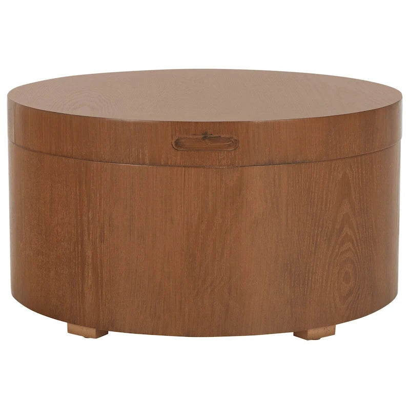 Table basse ronde avec plateau de rangement Safavieh Ioana – 23 L x 23 P x 13 H – 23Lx23Px13H