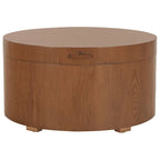 Table basse ronde avec plateau de rangement Safavieh Ioana – 23 L x 23 P x 13 H – 23Lx23Px13H