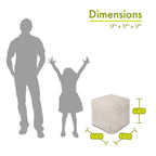 Majestic Home Goods Charlie Pouf Cube d'intérieur - Petit