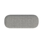 Banc de rangement capitonné Ellipse moderne avec pieds en métal pour entrée