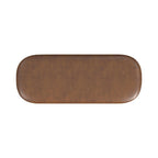 Banc de rangement capitonné Ellipse moderne avec pieds en métal pour entrée