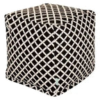 Pouffe cube ottoman d'intérieur/extérieur en bambou Majestic Home Goods