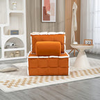 Fauteuil rembourré sans accoudoirs à assise profonde, canapé paresseux simple