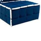 Fauteuil rembourré sans accoudoirs à assise profonde, canapé paresseux simple