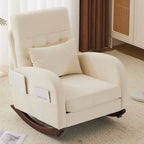 Fauteuil à bascule rembourré