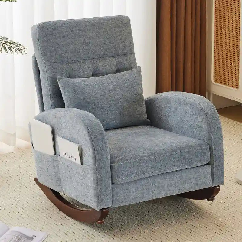 Fauteuil à bascule rembourré
