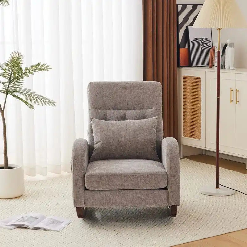 Fauteuil à bascule rembourré
