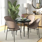 HOMCOM Table de salle à manger ronde pliante 35", Table pliante à abattants pour petits espaces, Petite table de cuisine avec pieds en bois massif