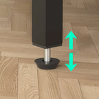Bureau d'angle réversible avec étagères de rangement et station de charge pour bureau à domicile