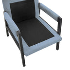 Fauteuil d'appoint en chenille de style Mid-Century avec pieds en bois