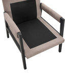 Fauteuil d'appoint en chenille de style Mid-Century avec pieds en bois
