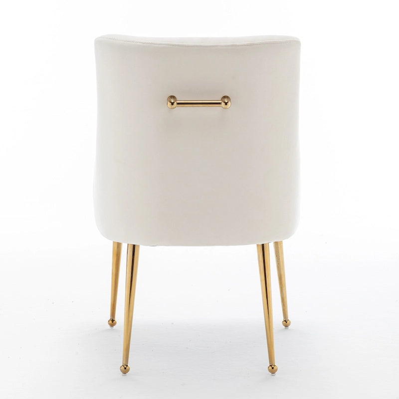 Lot de 6 chaises de salle à manger SEYNAR en velours, chaises d'appoint modernes sans accoudoirs
