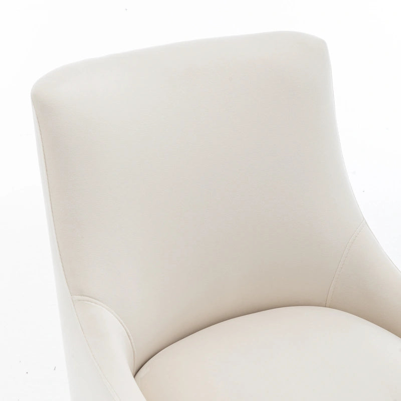 Lot de 6 chaises de salle à manger SEYNAR en velours, chaises d'appoint modernes sans accoudoirs