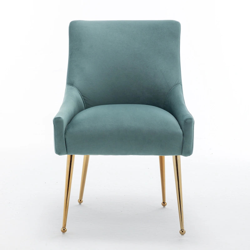 Lot de 6 chaises de salle à manger SEYNAR en velours, chaises d'appoint modernes sans accoudoirs