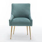 Lot de 6 chaises de salle à manger SEYNAR en velours, chaises d'appoint modernes sans accoudoirs