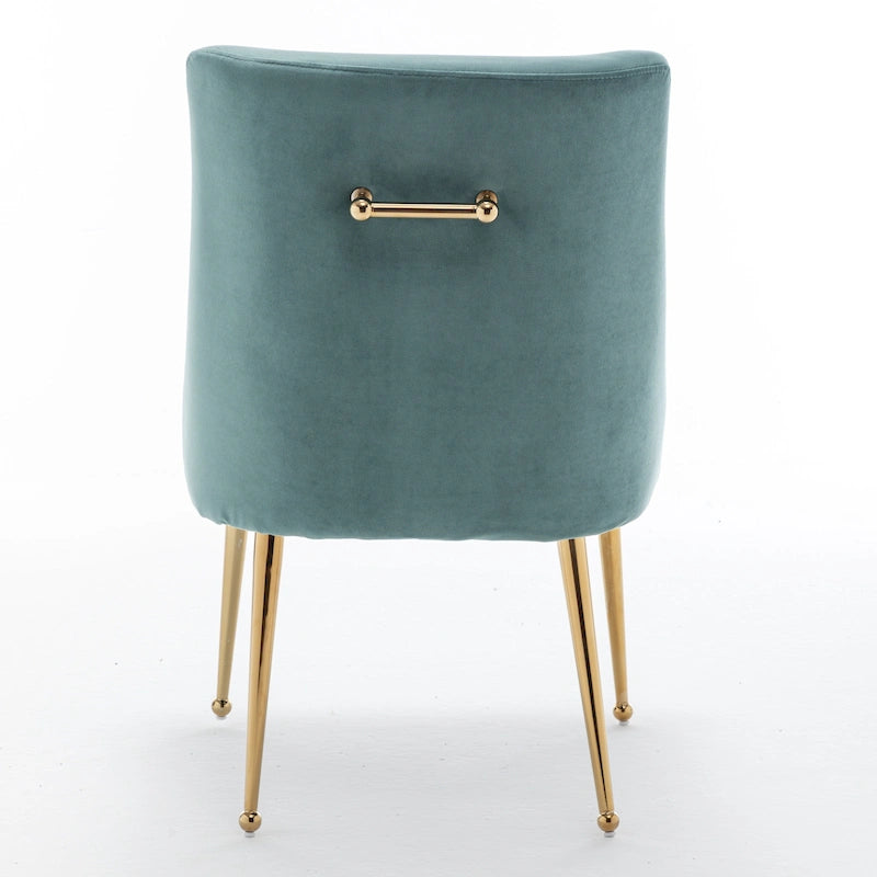Lot de 6 chaises de salle à manger SEYNAR en velours, chaises d'appoint modernes sans accoudoirs