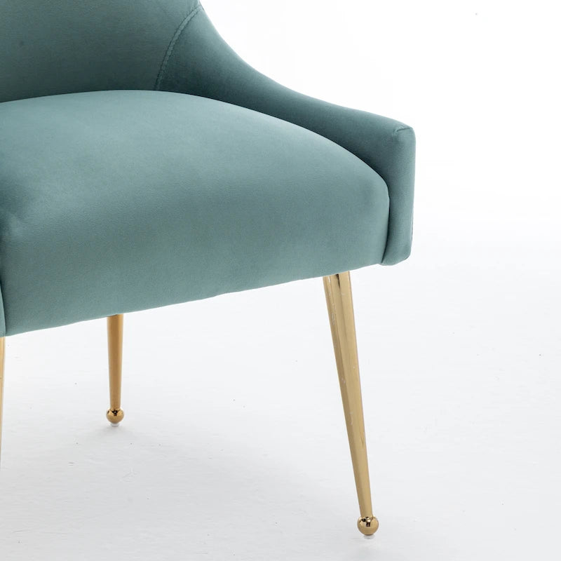 Lot de 6 chaises de salle à manger SEYNAR en velours, chaises d'appoint modernes sans accoudoirs
