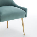 Lot de 6 chaises de salle à manger SEYNAR en velours, chaises d'appoint modernes sans accoudoirs