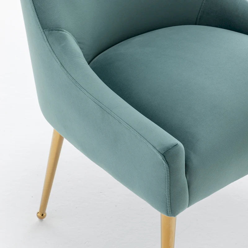 Lot de 6 chaises de salle à manger SEYNAR en velours, chaises d'appoint modernes sans accoudoirs