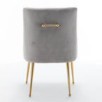 Lot de 6 chaises de salle à manger SEYNAR en velours, chaises d'appoint modernes sans accoudoirs