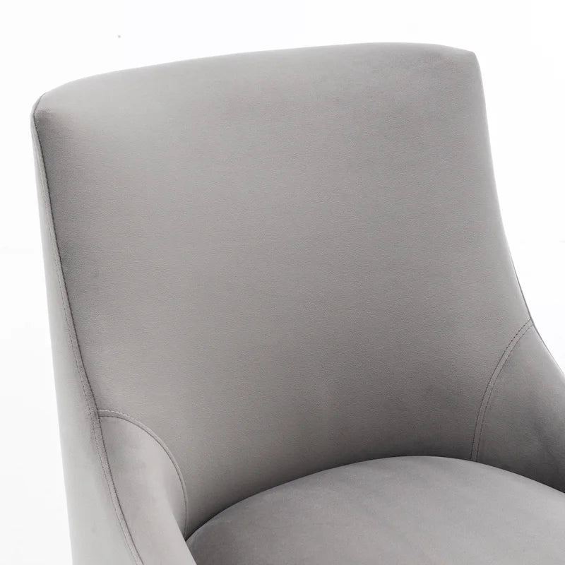 Lot de 6 chaises de salle à manger SEYNAR en velours, chaises d'appoint modernes sans accoudoirs