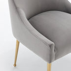 Lot de 6 chaises de salle à manger SEYNAR en velours, chaises d'appoint modernes sans accoudoirs