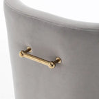 Lot de 6 chaises de salle à manger SEYNAR en velours, chaises d'appoint modernes sans accoudoirs
