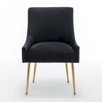 Lot de 6 chaises de salle à manger SEYNAR en velours, chaises d'appoint modernes sans accoudoirs