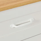 Îlot de cuisine de 47 po avec rallonge et 2 tabourets de bar – Rangement roulant
